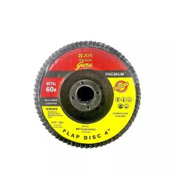Jon bhandari Abrasive Flap Disc Round Shape 60 Grit 4 Inch (100 mm) Aluminium Oxide & Emery Multicolor Smooth Finish for Blending & Surface Cleaning, (Pack of 10 Pcs)-image-93