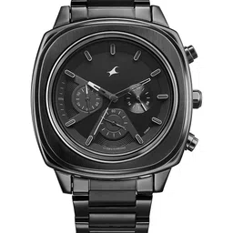 Fastrack Men Brass Dial & Stainless Steel Bracelet Style Straps Analogue Watch 3319NM01-image-27