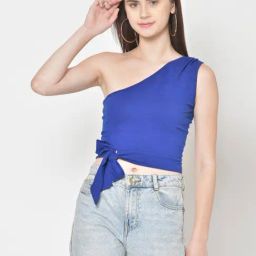 Cation Blue Crop Top-image-90