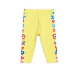 H by Hamleys Kids Yellow Floral Print Leggings-image-102
