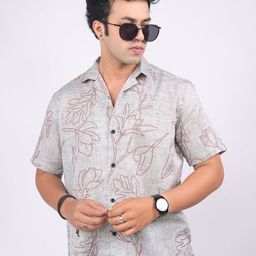 Eszett Men Floral Printed Casual Shirt-picture-3
