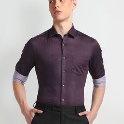 Arrow Printed Formal Cotton Shirt-12