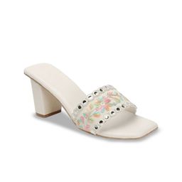 TWIN TOES Embellished Ethnic Block Sandals-image-98