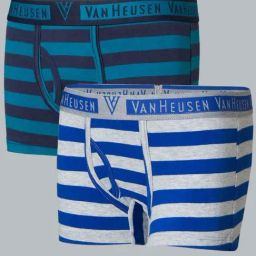 Van Heusen Regular Fit Colour Fresh Ultra Soft Striped Trunks - Pack of 2 - KDS05 , KDS03-picture-17