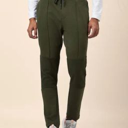 Ajile by Pantaloons Olive Cotton Slim Fit Trackpants-picture-20