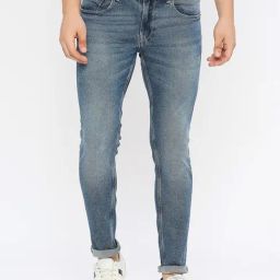 Spykar Mid Blue  Super Slim Fit Jeans-image-70