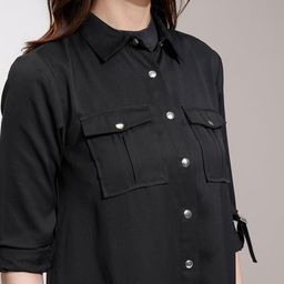 ESPYR By Tokyo Talkies Button-Down Longline Shrug image 3