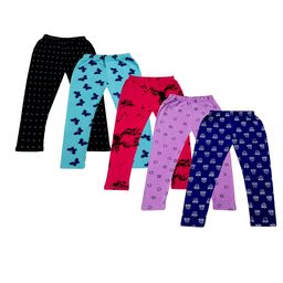 FRENCH KLEIDER Girls Pack Of 5 Printed Ankle-Length Leggings KIDD-LG-101-102-103-104-105-image-69