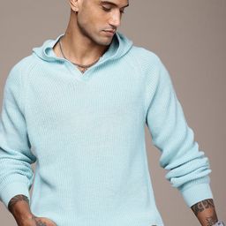 The Roadster Life Co. Cable Knit Hooded Pullover Sweater-image-10