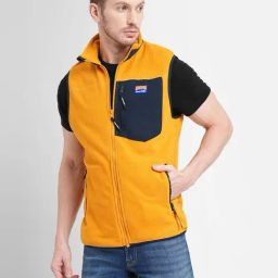 Jack & Jones Yellow Regular Fit Colour Block Jacket-image-28