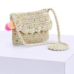 Pantaloons Junior Beige Woven Small Cross Body Bag-37