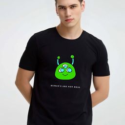 Enciger Men Printed Applique T-shirt-image-39