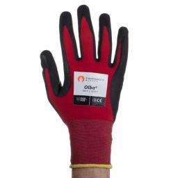 Tornado Olba Red Nylon Abrasion Resistant Work Gloves Size 9 Polymer Coating, OLB1-09-image-65