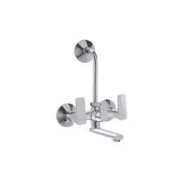 CERA F1005401 Ruby 210 mm Silver Brass Chrome Finish Wall Mixer-picture-43