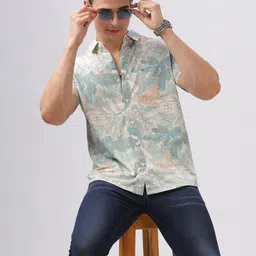 BULLMER Men Standard Opaque Printed Casual Shirt-image-86
