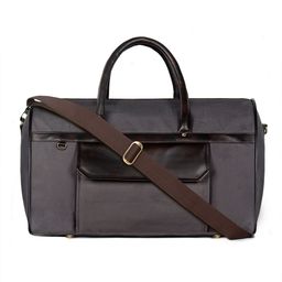 THE CLOWNFISH Grey Solid Medium Travel Duffel Bag image 2