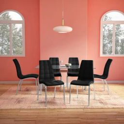 Godrej Interio Radiance Black Mild Steel Dining Chair (Set of 2)-picture-22