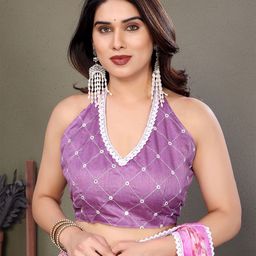 Moda Rapido Floral Embroidered Pure Georgette Saree-30