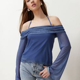 Trendyol Bell Sleeve Bardot Top-picture-30