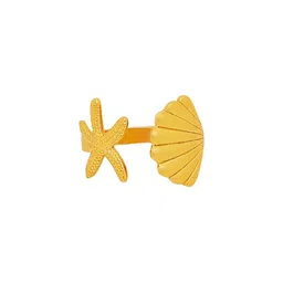 Beenth & Doneth Stainless Steel Gold-Plated Finger Ring-picture-57