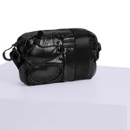 Forever Glam by Pantaloons Black Small Cross Body Bag-image-55