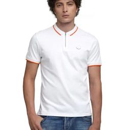Puma White PREMIUM Zipper Slim Fit Polo T-Shirt-32