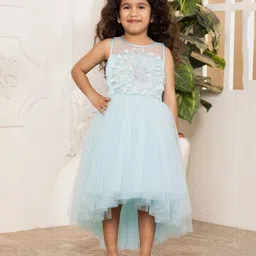 Toy Balloon Kids Net Embroidered Fit & Flare Dress-image-62