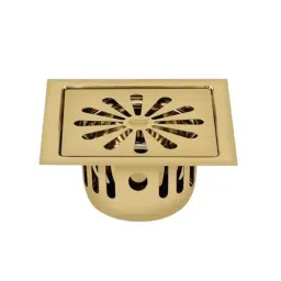 Sanjay Chilly Square Ezee Floor Drainer with Cockroach Trap French Gold 153 x 153 mm, SCCT-SE-FG-153-image-88
