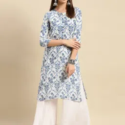 Rangita White Printed Straight Kurta-picture-14