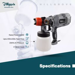 Hillgrove Double Acting Piston HVLP Paint Spray 550 W, HGCM816M2 image 3