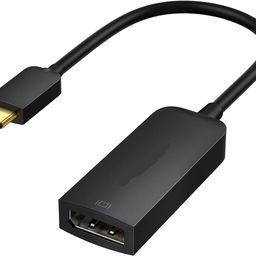 VOOCME USB C to DisplayPort Adapter 8K@60Hz/4K@144Hz, USB Type C to DP 1.4 Cable Adapter [Thunderbolt 3/4 Compatible] for V-alve in-dex, MaK Mini 2018, MaKBook Pro/Air 2020, XPS image 1