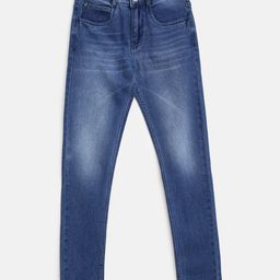 Tales & Stories Slim Fit Solid Jeans - Blue-image-98
