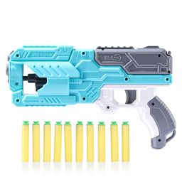 Babyhug Dart Gun With 6 Rotating Drum & 10 Soft Bullet Darts - Blue-13