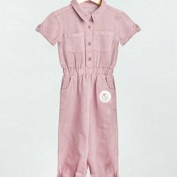 Somersault  Half Sleeves Solid  Jumpsuit - Pink-image-27