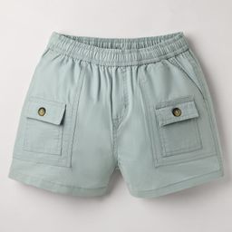 Kookie Kids Poplin Woven Solid Color Shorts With Front Flap Pockets - Mint-image-69