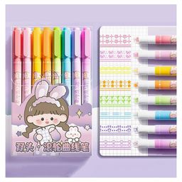 SANJARY Multi Colour Gel Pen With Design Roller Pen Head Multifuntional Uses for kids color design may vary-11