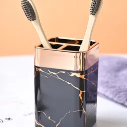 Voncasa Marble Toothbrush Holder - Black-picture-34