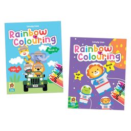 Rainbow Colouring Books, Premium Colouring Books for Kids, Set of 2 Books - English-33