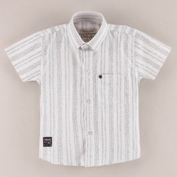 Dapper Dudes Half Sleeves Leaves Printed Shirt - White-picture-26