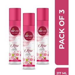Airvel Rose Flavour Room Spray Aromatic Fresh Fragrance for Home, Car Perfume Spray 217ml (Pack of 3)-20