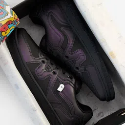 The Souled Store Men Printed PU Sneakers image 5