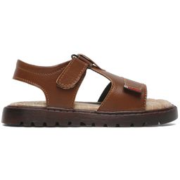Tiny Bugs Solid Velcro Closure Sandals - Tan image 5