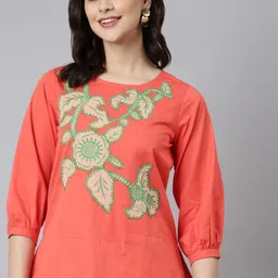 Zolo Label Printed Pure Cotton Top With Trouser image 2