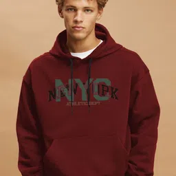 Genzy Men Typography Printed Hooded Pockets Boxy T-shirt-picture-17
