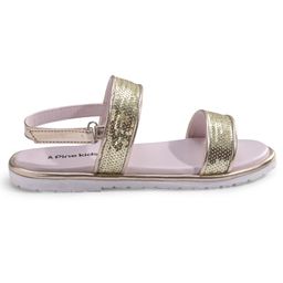 Pine Kids Velcro Closer Sandals with Sequence Design - Lilac image 5