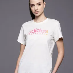 ADIDAS Brand Logo Print Pure Cotton Training T-shirt-picture-25