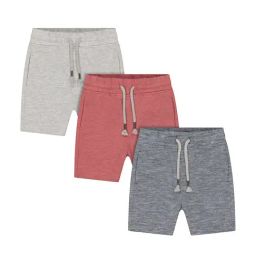Mothercare Kids Multicolor Textured Shorts (Pack Of 3)-picture-18