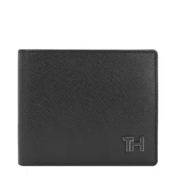 TOMMY HILFIGER Black Grimstad Leather Textured Medium Global Coin Wallet-picture-12