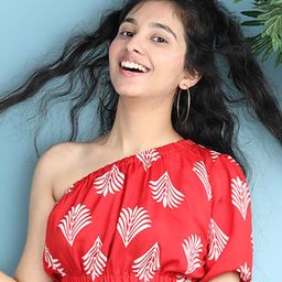 Cutiekins Print One Shoulder Crop Top-image-72