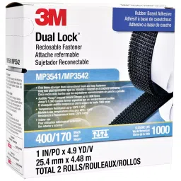 3M FASTENER, DUAL LOCK, BLACK, 1", MP-3541/42 BLACK-39